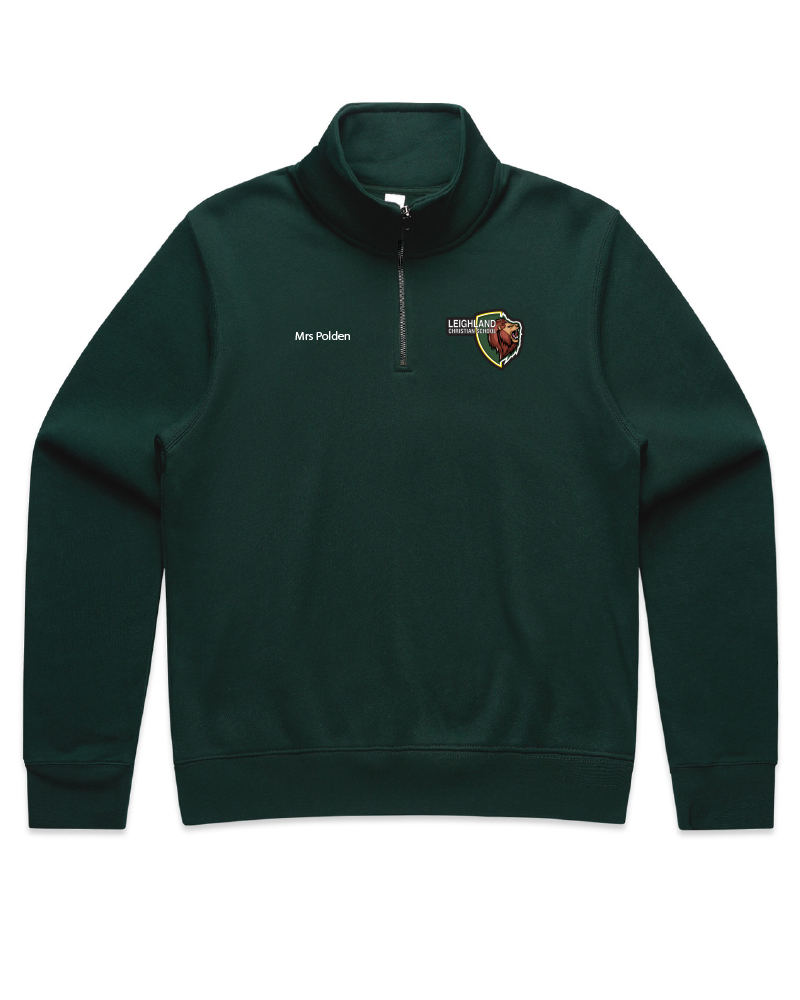 ASCOLOUR WOMEN'S STENCIL HALF ZIP CREW